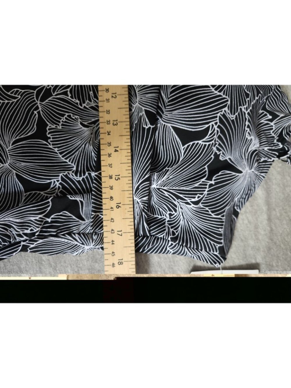 Christina Crossover Black Floral Bathing Suit Top 18 - Picture 5 of 6